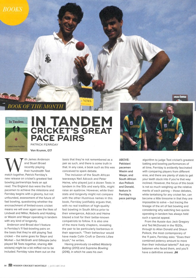 WCM. In Tandem. January 2018